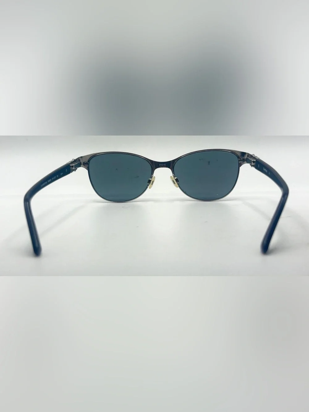 Bebe BB5069 Black Silver Oval Metal Sunglasses Frames Only